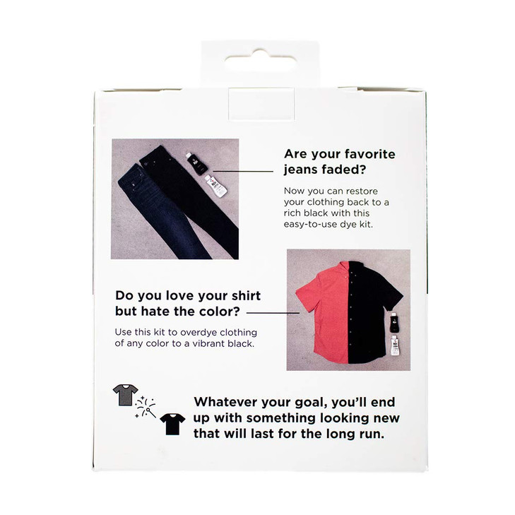 Rit Back to Black Dye Kit - Restore Your Faded Color Back to a Vibrant Black - Includes ColorStay Dye Fixative and Gloves