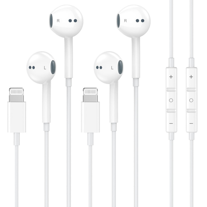 [Apple MFi Certified] Wired Headphones for iPhone Earbuds with Built-in Microphone & Volume Control Nosie Reduction Earphones Headsets Compatible wit