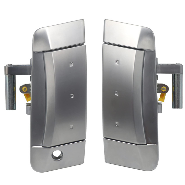 APPERFiT 350Z Exterior Door Handle Silver Compatible with Nissan 350Z Left Driver Side & Right Passenger Side Door Panel 2003-2009 Replaces 80607-CD4