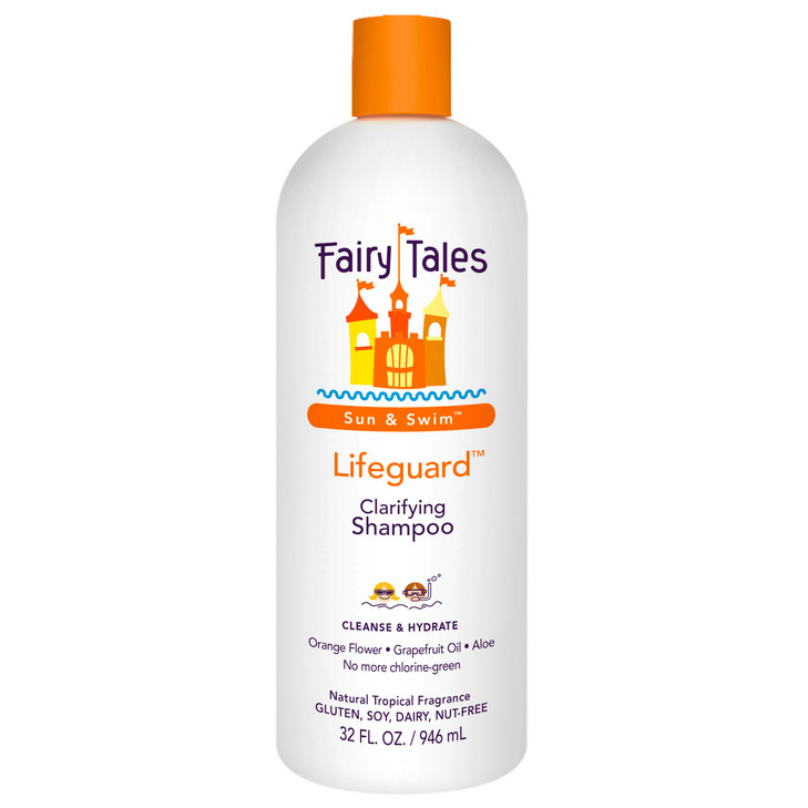 Fairy Tales Swim Shampoo for Kids - 32 oz | Made with Natural Ingredients in the USA | Chlorine Removal Swimmer Shampoo for Kids | No Parabens, Sulfa