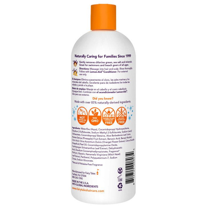 Fairy Tales Swim Shampoo for Kids - 32 oz | Made with Natural Ingredients in the USA | Chlorine Removal Swimmer Shampoo for Kids | No Parabens, Sulfa