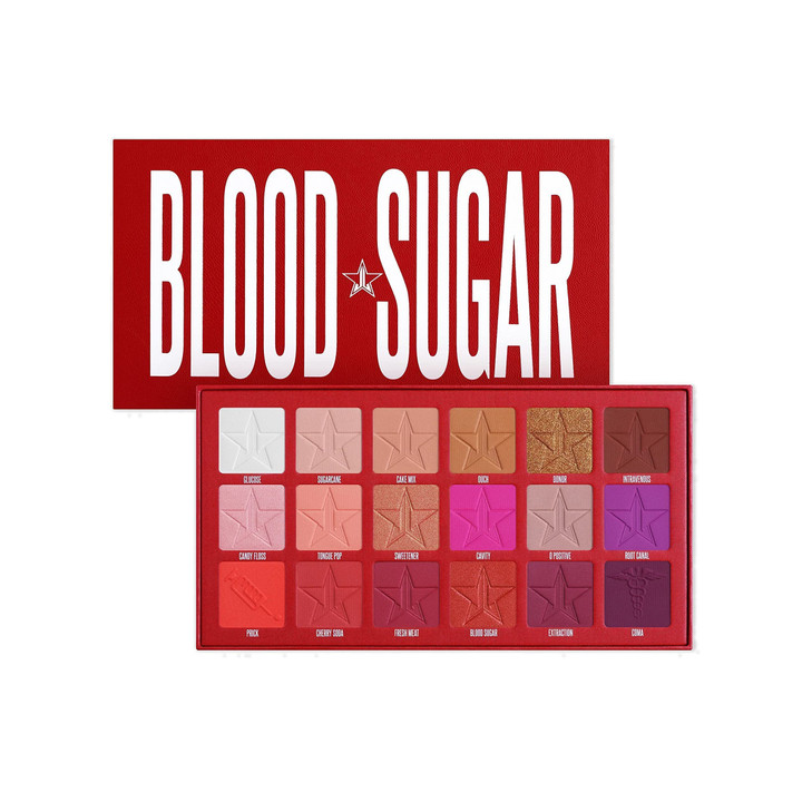 Jeffree Star Cosmetics Blood Sugar Blue Blood Eyeshadow Palette Royalty Collection - 2 Pcs Bundle