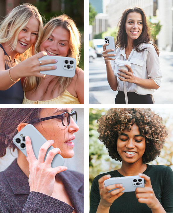 OTOFLY for iPhone 16 Pro Max Case, Compatible with MagSafe, Shockproof Magnetic Silicone Case for iPhone 16 Pro Max,[Military Grade Protection] [2 Pa