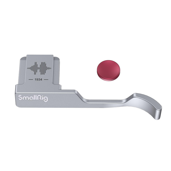 SmallRig Thumb Grip with Hot Shoe Cover for FUJIFILM X100VI / X100V (Silver)