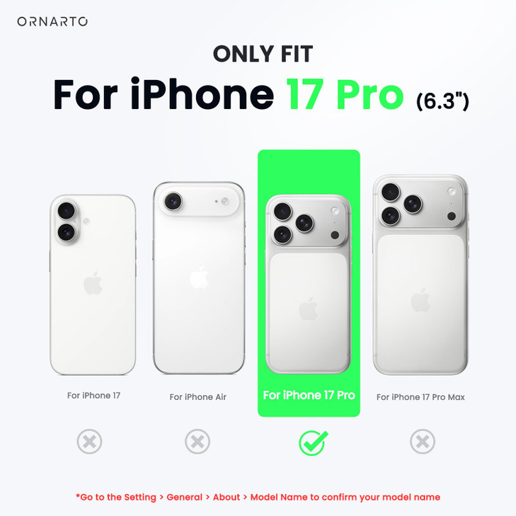 ORNARTO for iPhone 17 Pro Case 6.3", Wavy Liquid Silicone Shockproof Drop Protection Cover with Camera Control Button, Skin-Friendly Microfiber Linin