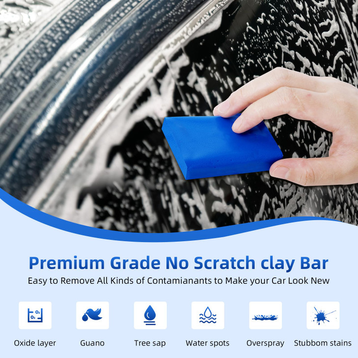 IPELY 4 Pack 100g Car Clay Bar Auto Detailing Magic Clay Bar Cleaner for Car Wash Car Detailing Clean
