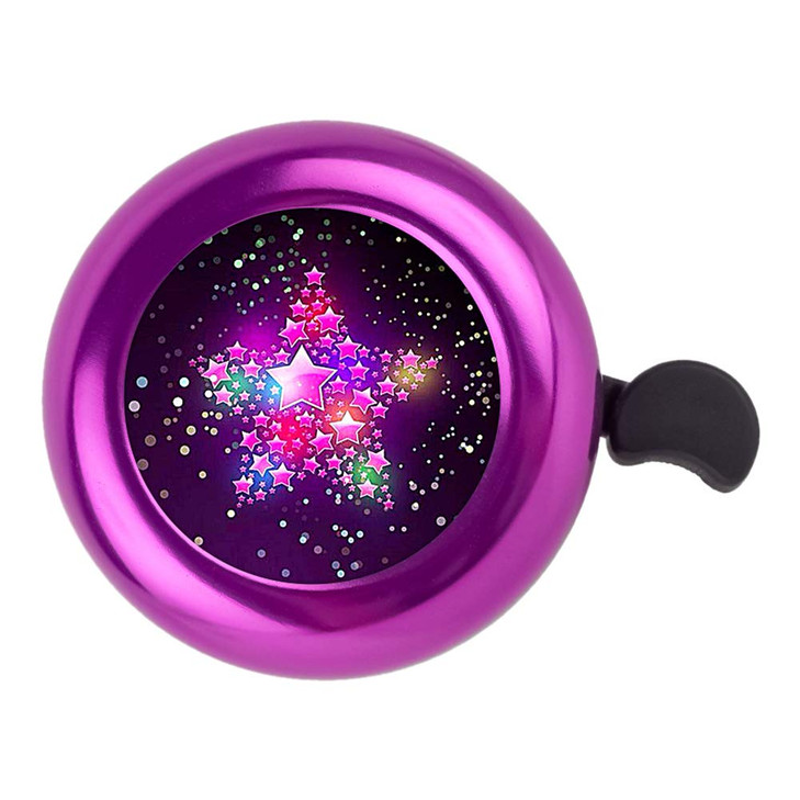 Kids Bike Bell, Aluminum Bicycle Bell for Kids Girls Toddlers Gifts, Cute Clear Sound Children's Bike Accessories Bell Ring, Adjustable Size Lovely B