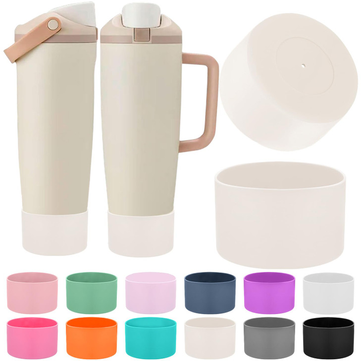 Mity rain 2PCS Protective Silicone Boots for Owala 30oz & 40oz FreeSip Sway Bottles & Tumblers - Accessories for owala, Enhances Stability & Prevents