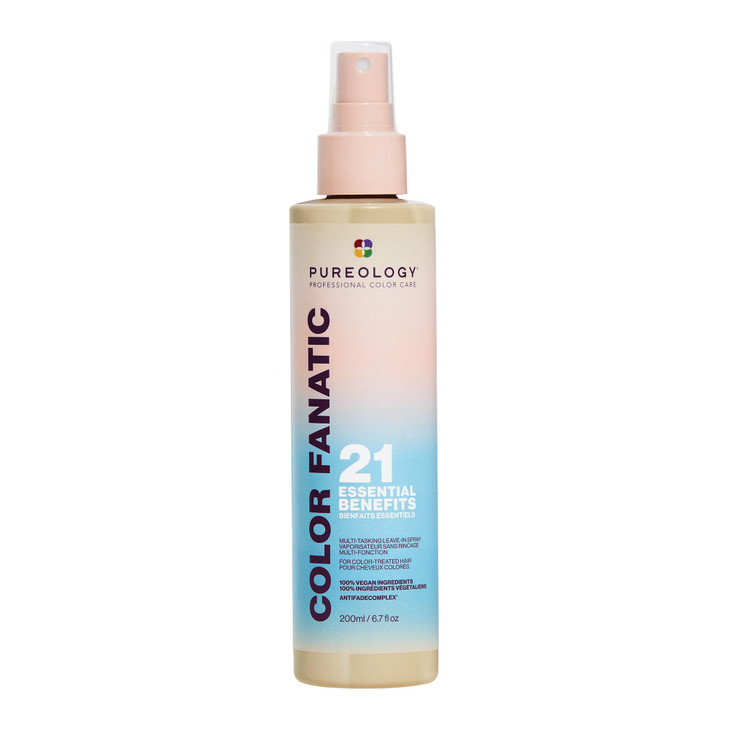Pureology Color Fanatic Multi-Tasking Leave-In Spray, 21 Benefits for All Hair Types, Heat Protection, Detangling & Frizz Control, Infused with Cocon