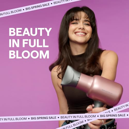 Wavytalk Hair Dryer with Diffuser, Blown Away Ionic Hair Dryer for Curly Hair with Comb, 1875W Fast Drying Blow Dryer with Ceramic Technology, 3 Atta