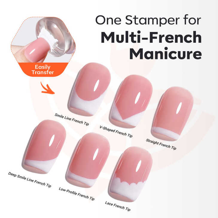 modelones Gel Nail Polish Set 2 Pcs 15ml French Manicure Kit White Nude Pink Jelly Sheer Gel Polish Soak Off UV LED Classic French Tip Gel Polish Nat