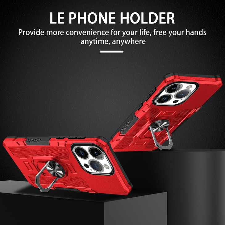 Sidande Case for iPhone 16 Pro Max Case, Apple 16 Pro Max Case, Heavy Duty Kickstand Holder Built-in Magnetic Car Mount Shockproof Camera Protective