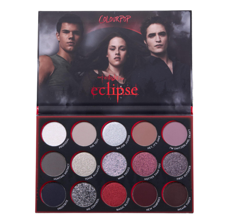 ColourPop x The Twilight Saga Eclipse Eyeshadow Palette - Limited Edition 15-Shade Matte, Metallic & Glitter Eyeshadow Palette - High-Pigment Eye Mak