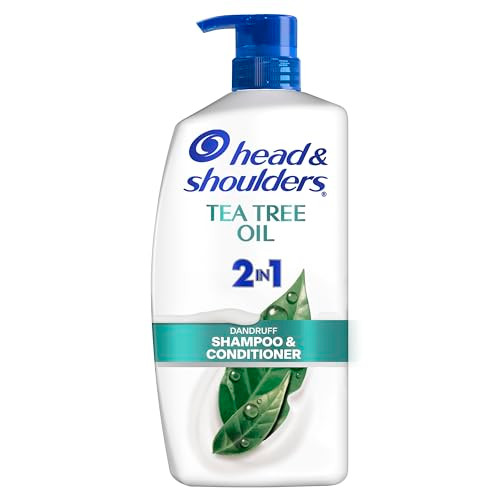 2 in 1 Dandruff Shampoo and Conditioner, Anti-Dandruff Treatment, Tea Tree Oil for Daily Use, Paraben Free, 28.2 oz