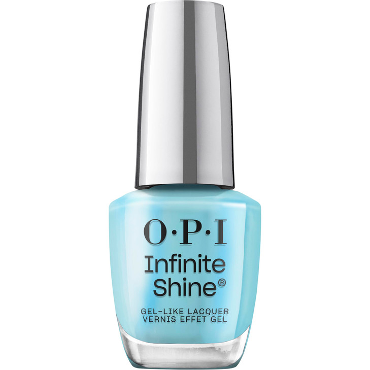 OPI Infinite Shine Sea Me Now | Opaque Soft Cool Turquoise Blue with Shimmer Long Wear Nail Polish | The New OPIcons Collection | Spring 2026