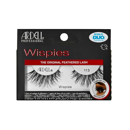 Ardell Glamour Lashes, 113 Black, dark, 1 fl oz (AII61310B-1)