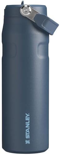 Stanley IceFlow Flip Straw 2.0 Water Bottle 24 OZ | Built-In Straw with Larger Opening | Lightweight & Leak-Resistant | Insulated Stainless Steel | B