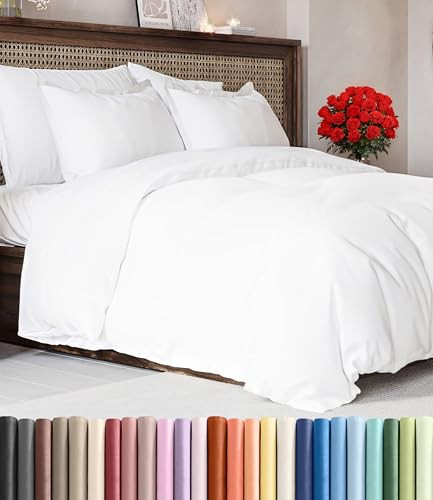 Duvet Cover Queen Size Set - Extra Soft Queen Duvet Cover 90" x 90"