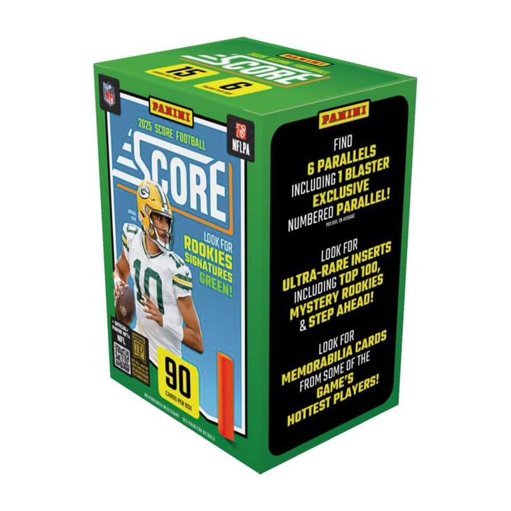 202526 Panini Score NFL Football Blaster Box  Official Trading Cards  Includes Rookie Cards, Parallels & Inserts  Sealed Retail Pack