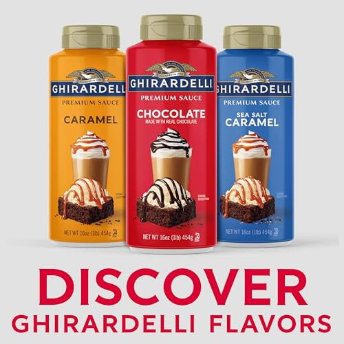 GHIRARDELLI Premium Dessert Sauce 16 oz Bottle, Chocolate  Rich Dessert & Coffee Topping Made with Real Chocolate