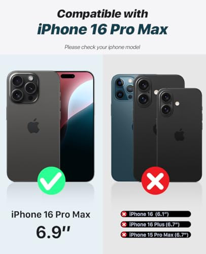 OCASE for iPhone 16 Pro Max Case Detachable Wallet Case with Card Holder, 2 in 1 Pu Leather Flip Folio with RFID Blocking Stand Wrist Strap Shockproo