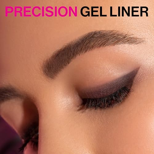 wet n wild Mega Last Breakup Proof Retractable Eyeliner - Ultra-Fine Brush, Waterproof,16-Hour Long-Lasting Wear - Cruelty-Free & Vegan - Black