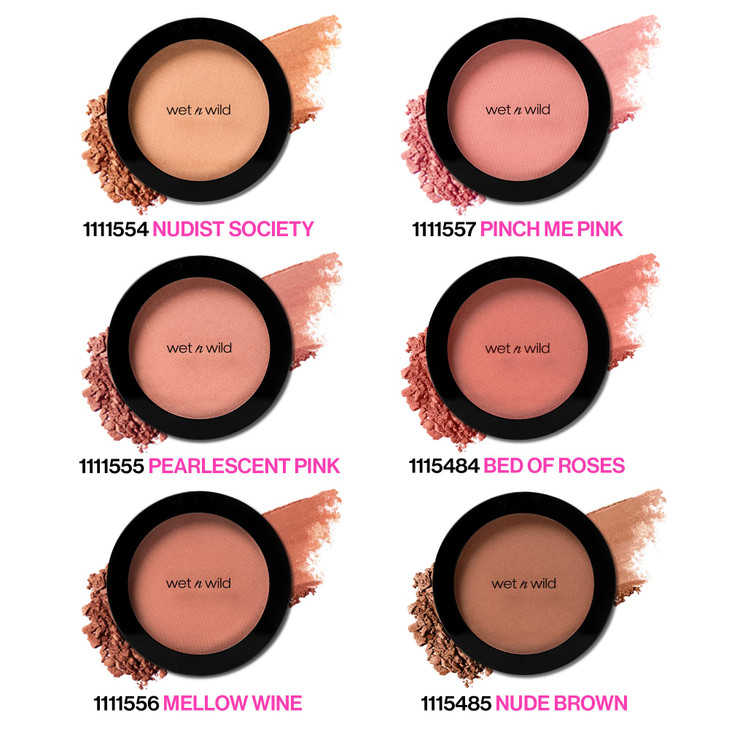 wet n wild Color Icon Blush, Effortless Matte Natural Sheer Glow & Seamless Blend, Luxuriously Infused Smooth Jojoba Oil, Cruelty-Free & Vegan - Pinc