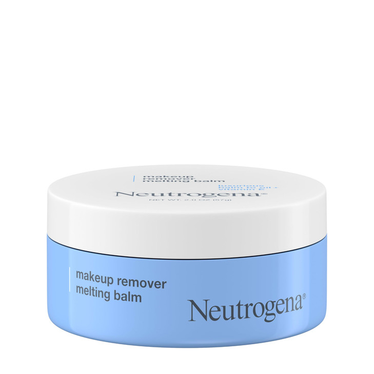 Neutrogena Makeup Remover Melting Balm to Oil with Vitamin E, Gentle and Nourishing Cleansing Balm for Eyes, Lips, or Face, Travel-Friendly for On-th