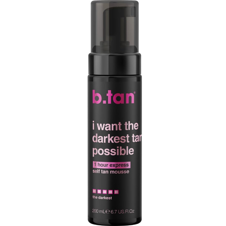 b.tan Ultra Dark Self Tanner Mousse | I Want The Darkest Tan Possible - Fast