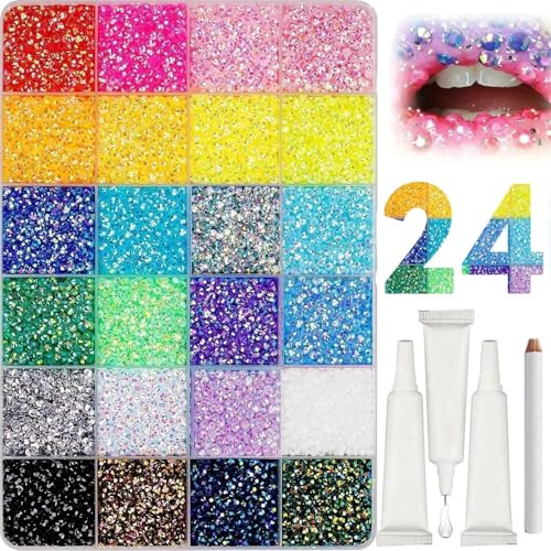 Bedazzler Kit with Rhinestones, Colorful DIY Resin Rhinestone Kit for Bedazzling, Resin Jelly Rhinestones for Bedazzling Kit for Diamond Art Bedazzle