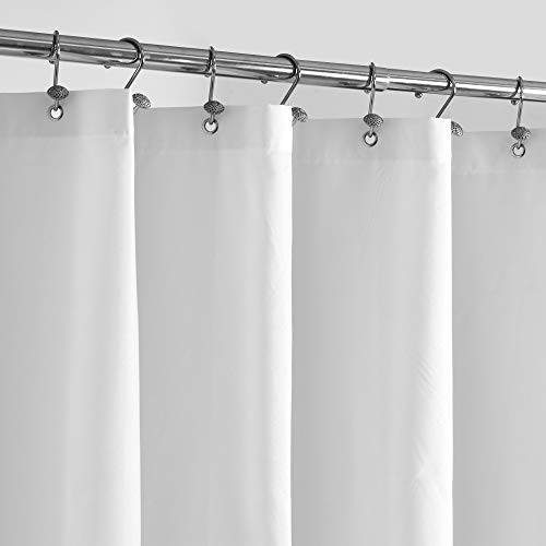 ALYVIA SPRING Waterproof Fabric Shower Curtain Liner with 3 Magnets - Soft Hotel Quality Cloth Shower Liner, Light-Weight & Machine Washable - Standa