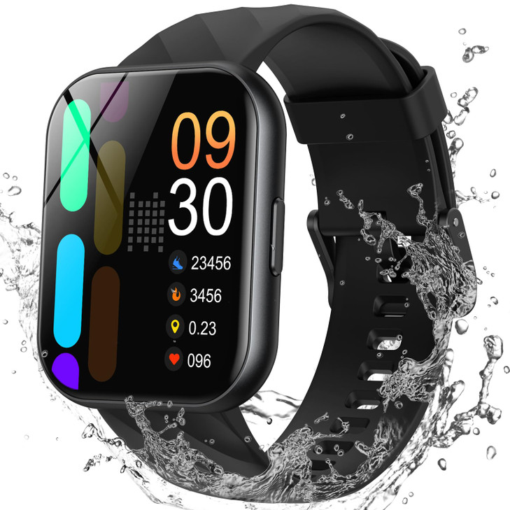Parsonver Smart Watch, 5ATM Waterproof Watch for Swimming, Fitness Activity Tracker with 110+ Sports Modes, Heart Rate/Sleep/SpO2/Calories Monitor, P