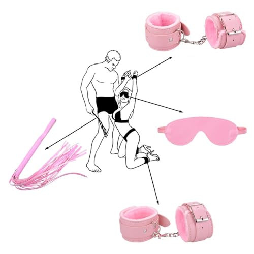 10 Piece Yoga Stretching Set, Soft and Comfortable, Indoor Stretching Exercise for Men and Women-B22 (Pink)