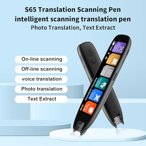 Translation Pen, 142 Language Translation Devices Translator Pen, Text Extract Pen, Pen Scanner for Travel Learning and Reading Disabilities Translat