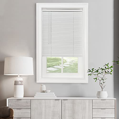 Cordless Light Filtering Mini Blind - 27 Inch Width, 64 Inch Length