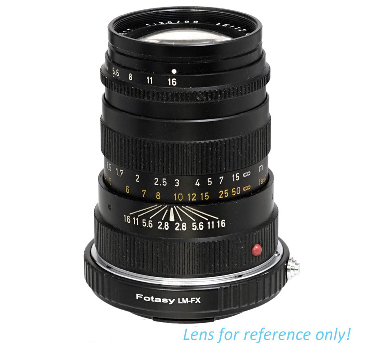 Fotasy Copper Leica M Lens to Fuji X Adapter, Leica M Mount to X-Mount Adapter, Compatible with Fujifilm X-Pro1 X-Pro2 X-E1 X-E2 X-E3 X-A5 X-M1 X-T1