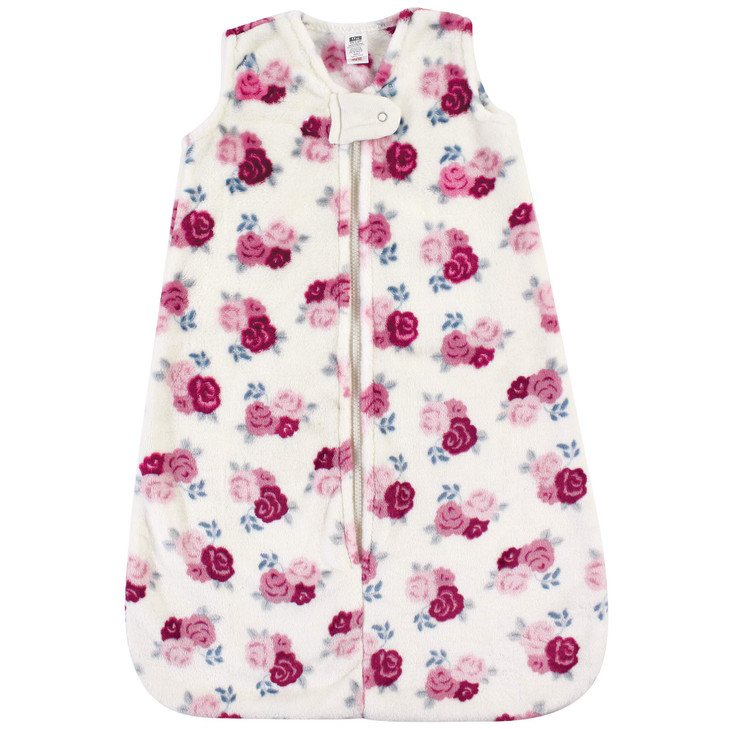 Hudson Baby Unisex Baby Plush Sleeping Bag, Sack, Blanket, Floral, 6-12 Months