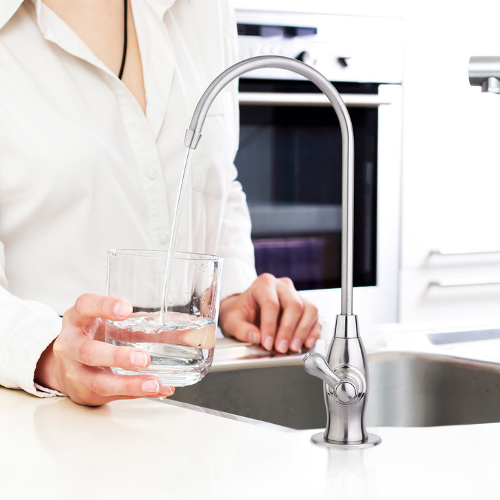 iSpring GK1-AB Reverse Osmosis Drinking Water Faucet, High Spout RO Faucet for Under Sink Water Filtration Systems,Antique Brass