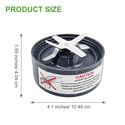 Replacement Extractor Blade, Fit for NutriBullet 600w/ 900w Pro Series Blender with Silicone Rubber Gaskets Seal Ring for NutriBullet Blender Blade R