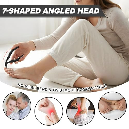 [A AEDOLL] Upgraded Toenail Clippers for Seniors, Ergonomic Design, Long Handled Nail Clippers for Man and Woman, Heavy Duty Thick Toenail Trimmer, F