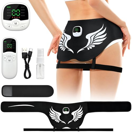 Hip and Abdominal Fitness Belt, Adjustable Workout Trainer for Home Exercise, Model AST-301