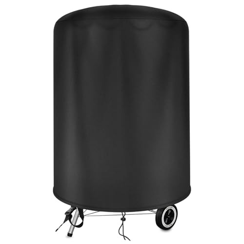 Grill Cover for Weber 22 Inch Charcoal Kettle Grill, 420D Oxford Waterproof Grill Cover for Outdoor Grill (?27.9 x 26.7 Inch) - Only Cover