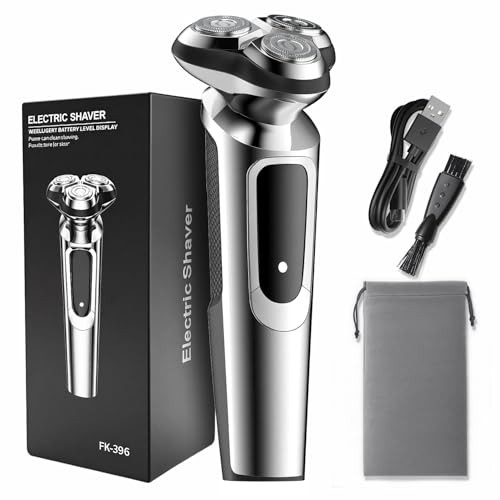 Ordele Electric Razor for Men, 2025 Upgraded Electric Shavers for Men, USB-C Rechargeable, Wet & Dry Shaver with Pop-up Trimmer and Travel Case (Blac