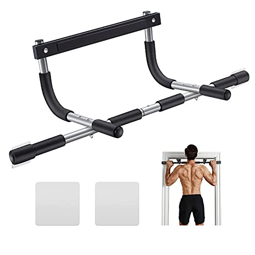 ALLY PEAKS Pull Up Bar Thickened Steel Pipe Super Heavy Duty Steel Frame Upper Workout Bar| Multi-Grip Strength for Doorway | Indoor Chin-Up Bar Fitn