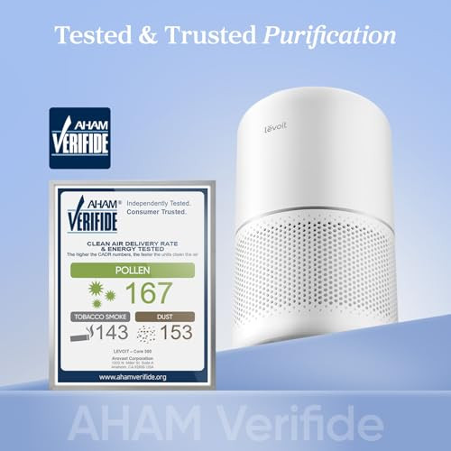 LEVOIT Air Purifier for Home Allergens Pet Hair in Bedroom, Covers Up to 1073 ft² by 56W High Torque Motor, AHAM VERIFIDE, 3-in-1 Filter with HEPA Sl