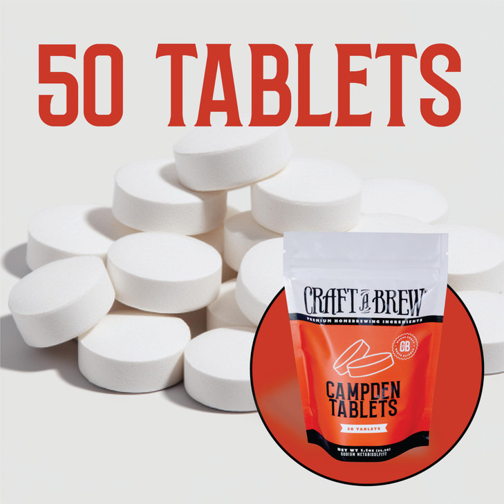 Craft A Brew - Campden Tablets - Sodium Metabisulfite - Sterilant for Winemaking - Ideal for Traditional Grape Wines - Crafting Fruit Wine, Cider - 5