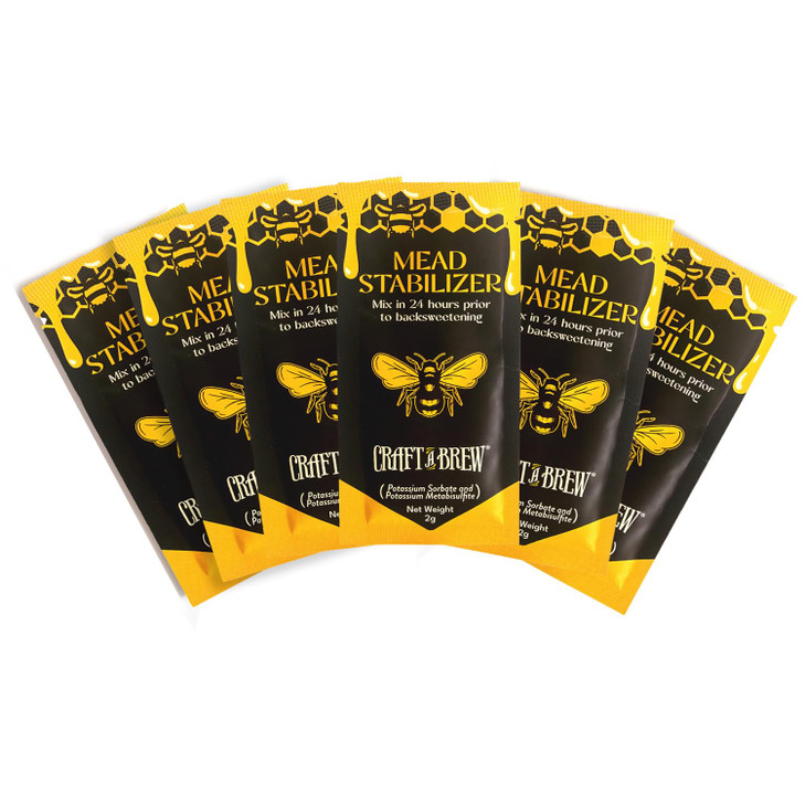 Craft A Brew - Mead Stabilizer - Potassium Sorbate & Potassium Metabisulfite - For At-Home Brewing