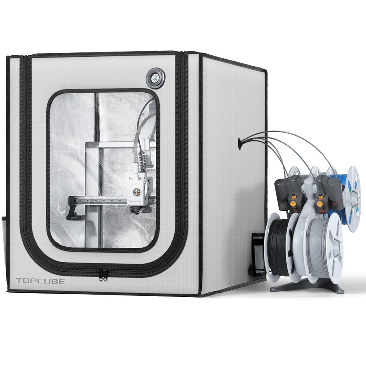 TOPCUBE 3D Printer Enclosure for Bambu Lab A1, Upgraded Large Size Enclosure with LED Light, Fireproof Waterproof Dustproof Noise Reduction Constant