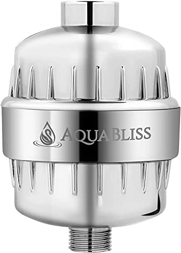 AquaBliss High Output Revitalizing Shower Filter - Reduces Dry Itchy Skin, Dandruff, Eczema, and Dramatically Improves The Condition of Your Skin, Ha