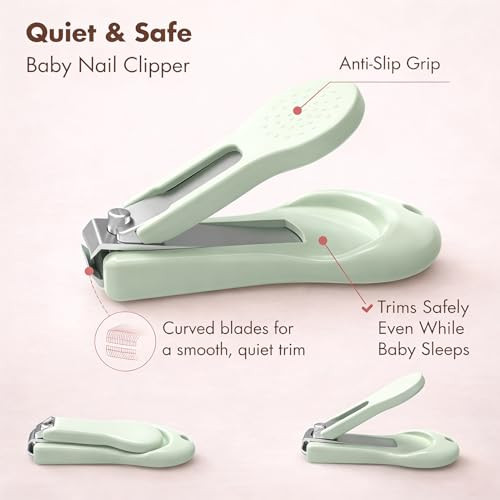 YIVEKO Baby Nail Kit, 4-in-1 Baby Nail Care Set with Cute Case, Baby Nail